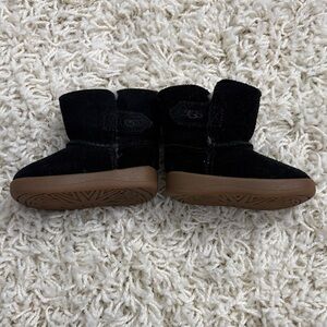 UGG Kids Black and Brown Boots